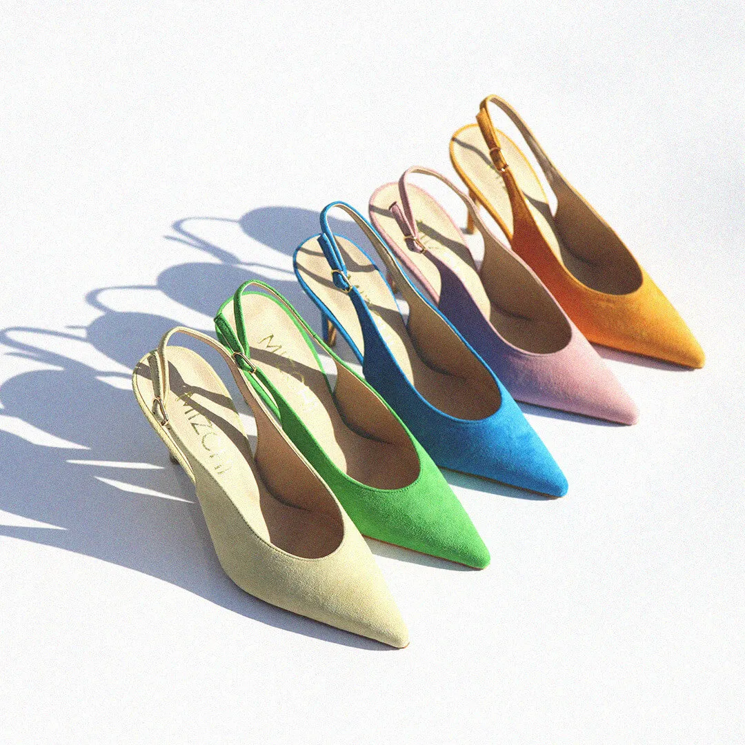 *UK size 2.5 - GOYA - pink, 8cm heels