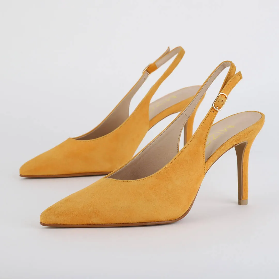 *UK size 2.5 - GOYA - pink, 8cm heels