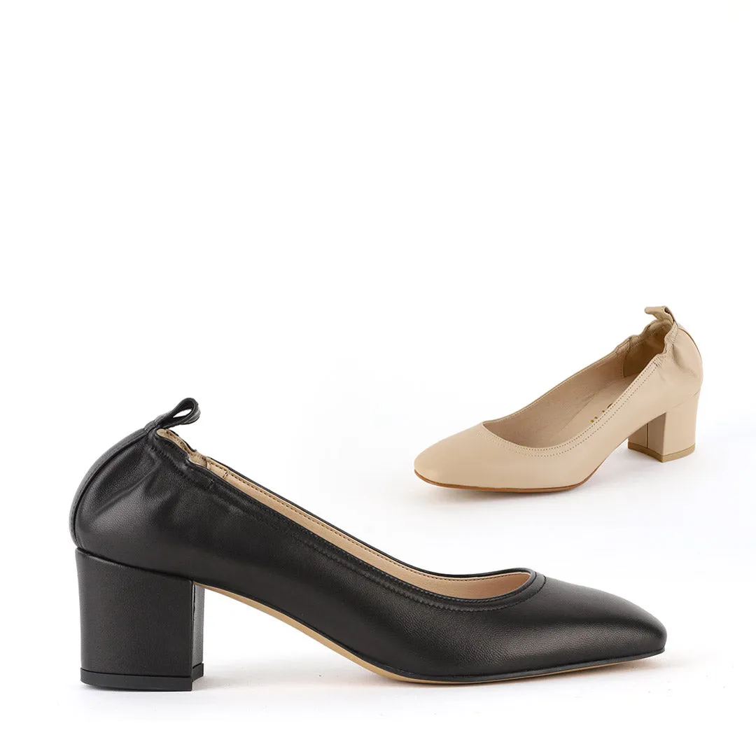 *UK size 2.5 - ISSLA - beige, 5cm heels