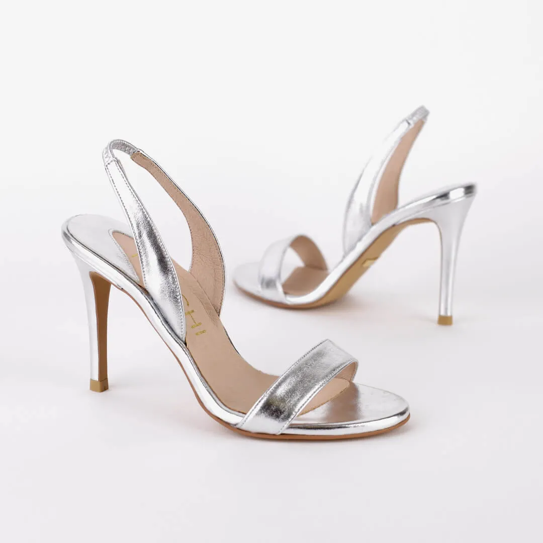 *UK size 2.5 - MADRID METALLIC- gold, 6cm heels