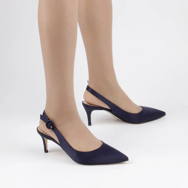 *UK size 3  - HENSON - navy, 6cm heels