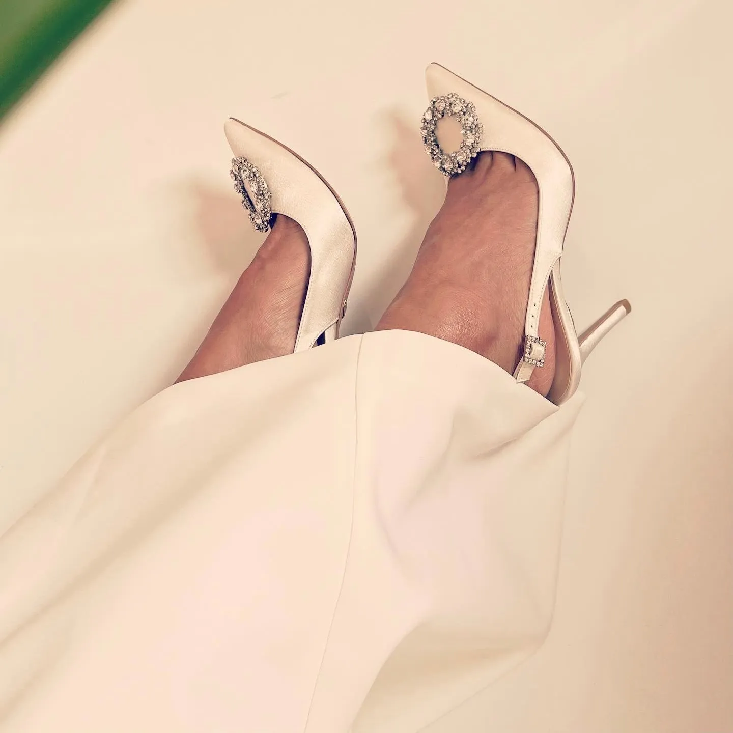 *UK size 3 - LOVE DUO - ivory, 8cm heels