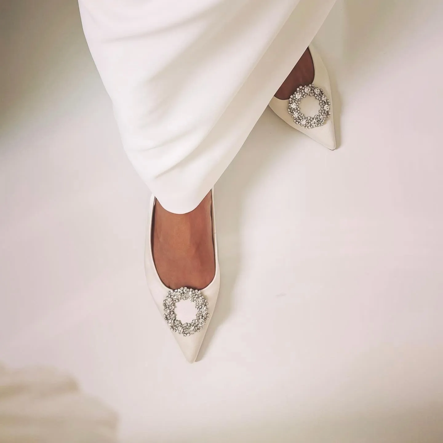 *UK size 3 - LOVE DUO - ivory, 8cm heels