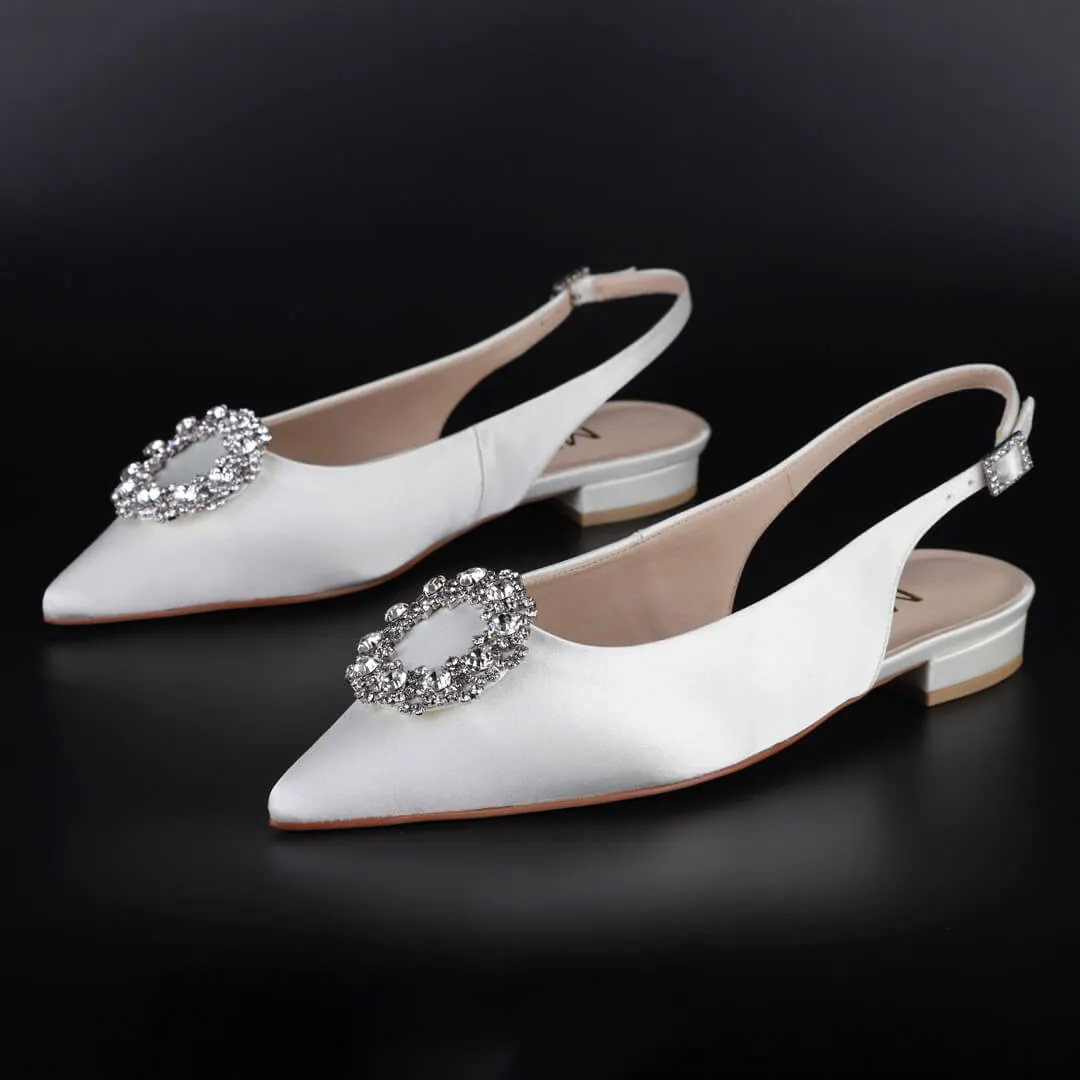 *UK size 3 - LOVE DUO - ivory, 8cm heels