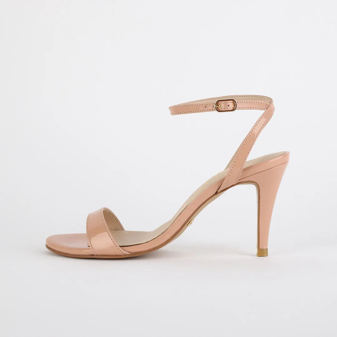 *UK szie 13 - MEGAN - pink patent , 8cm heels