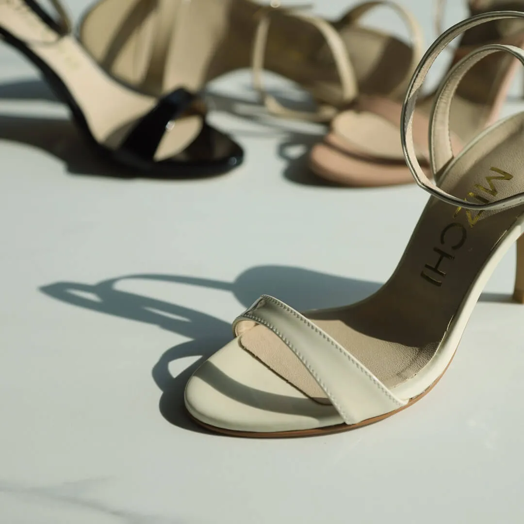 *UK szie 13 - MEGAN - pink patent , 8cm heels