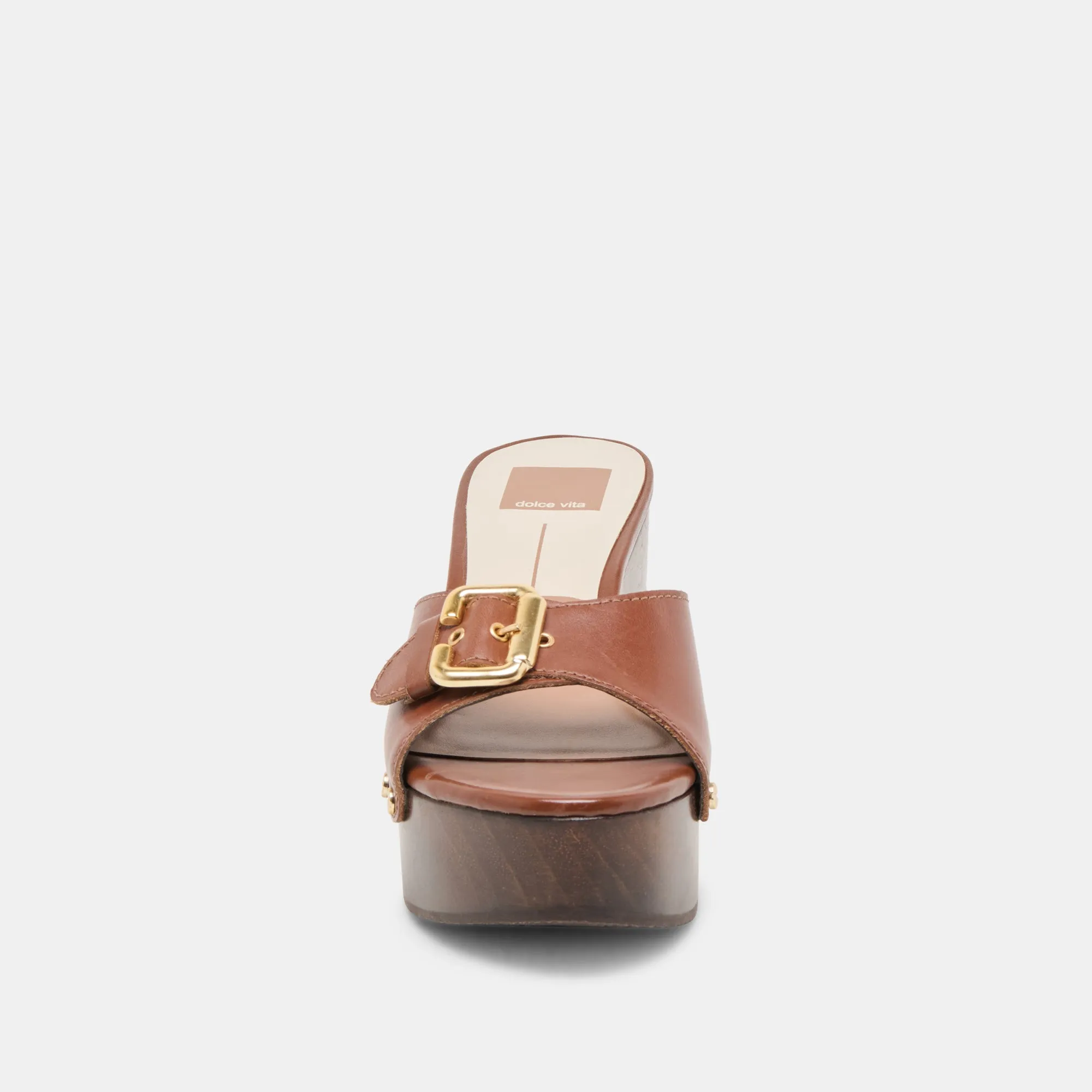 YALAH HEELS BROWN LEATHER